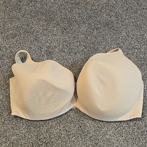 Cacique Women Tan Seamless Cream Bra Swim Sz 46H